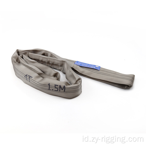 Grosir Polyester Crane Lifting Belt Round Sling